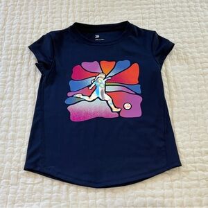 Kids Navy Blue Graphic T-Shirt